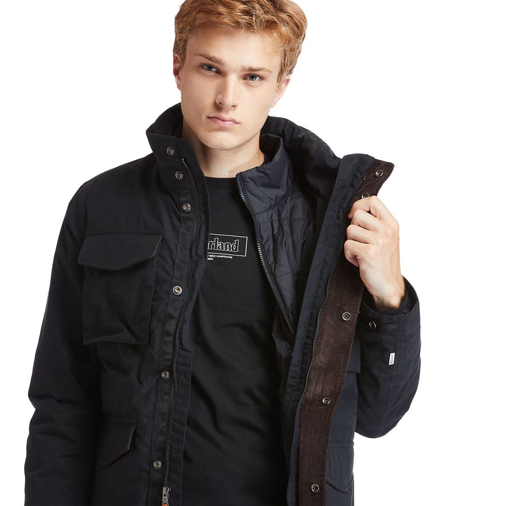 Chaquetas Timberland Argentina Hombre - Snowdon Peak 3-In-1 M65 Waterproof - Negras - VQRMUJ-912